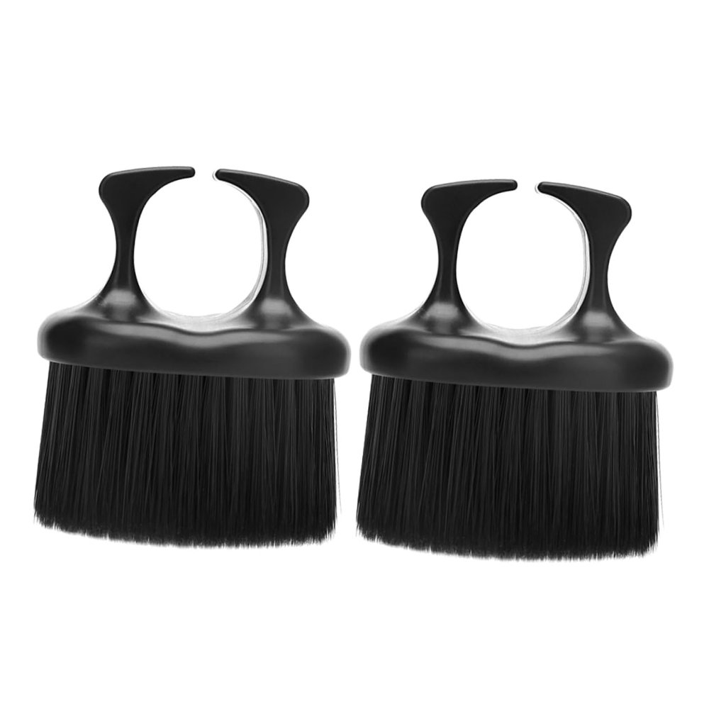 Beaupretty 2pcs Men's Soft Bristle Shaving Brush Barber Shop Beard Brush for Men Hair Cleaning Tool