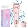 Modira Shaver, Modira Mermaid Shaver, 2 in 1 Electric Lady Shaver for Women, Waterproof Electric Razor, Bikini Trimmer with LED Display, Wet & Dry Cordless Painless Razor for Arm Leg Bikini (Pink) view 1