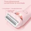 Modira Shaver, Modira Mermaid Shaver, 2 in 1 Electric Lady Shaver for Women, Waterproof Electric Razor, Bikini Trimmer with LED Display, Wet & Dry Cordless Painless Razor for Arm Leg Bikini (Pink) view 4