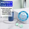 LICQIC Contact Lens Cases with Left/Right Caps, Contact Lenses Holder Box, Portable Leak-Proof Contact Lens Container for Home Travel Outdoor, 4 Colors view 4