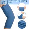 Vinsatin 6-Pcs PICC Line Shower Cover, Fashionable Breathable Upper Arm Sleeves for Women & Men, Blue, Large view 3