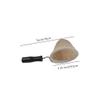 Reusable Coffee Filter with Wooden Handle, Cafe Flannel Cloth Filter Strainer Bag for Coffee Lover, Small Handmade Coffee Sock(S) view 2