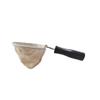 Reusable Coffee Filter with Wooden Handle, Cafe Flannel Cloth Filter Strainer Bag for Coffee Lover, Small Handmade Coffee Sock(S) view 3