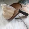 Reusable Coffee Filter with Wooden Handle, Cafe Flannel Cloth Filter Strainer Bag for Coffee Lover, Small Handmade Coffee Sock(S) view 4