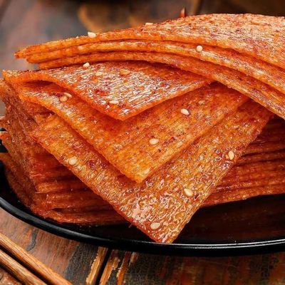 Chinese Latiao handmade spicy sticks 70g, internet celebrity spicy bar gift pack, vegetarian, big gluten, spicy slices, konjac shreds, Hunan specialty food, spicy casual snacks (Spicy slices,10 pack)