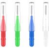 Glixoft 100pcs Braces Brush Portable Interdental Dental Brush Durable Flossing Head Brush Soft Oral Tooth Cleaning Tool view 2