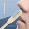 2-in-1 Nose Hair Trimmer, 2024 Double Sided Nose Hair Knife, Nostril Hair Remover Tool, Portable Manual 360 Rotating Nose Hair Trimmer with Ear Picker (Beige, 6PCS) view 2
