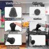 Cast Iron Scrubber with Handle | Dish Metal Scrubber | 316 Cast Iron Cleaner Chainmail Scrubber for Cast Iron Pan Skillet- Iron Scrub Brush Steel Wool Scrubber Cleaning Kit (1 Scrub + 1 Scraper) view 4