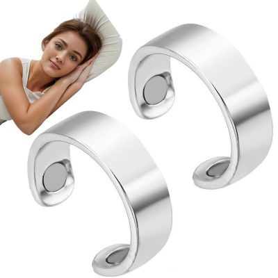 RWGKBDB The Snorno Ring, Anti-Snoring Device, Adjustable Fatigue Relief Sleep Aid Magnetic Acupressure Ring for Men and Women