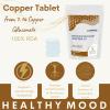 Copper 1mg 120 Tablets  Elemental Gluconate CU for 100% RDA  Essential Trace Mineral Supplement for Immunity & Energy view 4