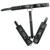 Black Beginners Restraint Kit PassionateSeductive Slave With Playful Behind Cuffs And Adjustable Body Chains Jewellery (Black-a, One Size) view 3