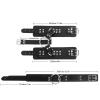 Black Beginners Restraint Kit PassionateSeductive Slave With Playful Behind Cuffs And Adjustable Body Chains Jewellery (Black-a, One Size) view 4