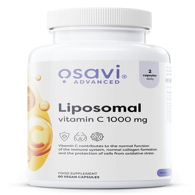 Osavi Liposomal Vitamin C 60 Vegan Capsules | Liposomal Vitamin C (LiposovitC) for Enhanced Absorption | Supports Immune Function, Collagen Formation, and Energy Metabolism