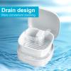 Braces Box with Strainer, Portable Denture Storage Box, Denture Wash Container Retainer Bath Box Cup Case, Invisible Braces Storage Box, Soaking Denture Box, Orthodontic Dental Retainer Box view 3