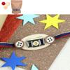 Ghasitaram Gifts Jaiccha Rakhi for Brother Rakhis Online KR23-135- Metal Charm Kids Rakhi with Chocolate Coated Rice Crispies 200 GMS view 1