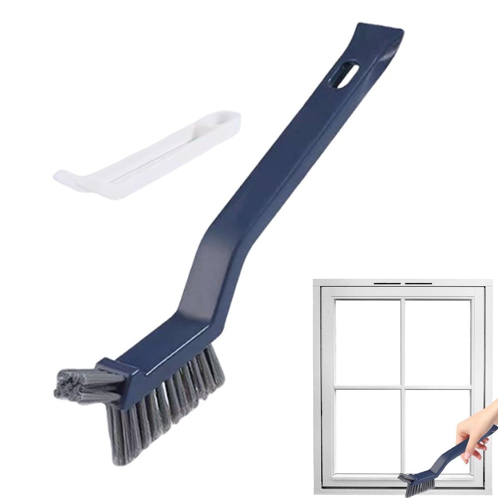 Vesone Crevice Cleaning Brush, Multi-Purpose Grout Cleaner Brush, Bathroom Brush Cleaning Tools for Household Use, Home, Kitchen, Bathroom, Window, Vehicle, Faucets, Toilet