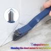 Vesone Crevice Cleaning Brush, Multi-Purpose Grout Cleaner Brush, Bathroom Brush Cleaning Tools for Household Use, Home, Kitchen, Bathroom, Window, Vehicle, Faucets, Toilet view 2