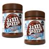 Jimjams No Added Sugar Healthy Diabectic Belgium Milk Chocolate Spread 350g, for Pancakes, Porridge, Muffins and Party Food, Unique Recipe, I Mothers & Fathers Day I Christmas (2 Jars, Mix) view 1