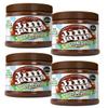 Jimjams No Added Sugar Healthy Diabectic Belgium Hazelnut Chocolate Spread 350g, for Pancakes, Porridge, Muffins and Party Food, Unique Recipe, I Mothers & Fathers Day, Christmas (4 Jars, Hazelnut) view 1