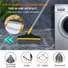 Floor Scrub Brush - Scrub Brush Cleaner, Floor Cleaning Kit | 120 Degree Triangular Brushes Scrubber Tools with Long Handle, V-shaped Floor Wiping Brushes, for Cleaning Home Bedroom Kitchen view 2