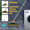Floor Scrub Brush - Scrub Brush Cleaner, Floor Cleaning Kit | 120 Degree Triangular Brushes Scrubber Tools with Long Handle, V-shaped Floor Wiping Brushes, for Cleaning Home Bedroom Kitchen view 4