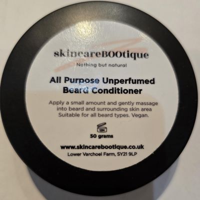 Natural travel Beard Conditioner moisturiser with Mango Butter (Unperfumed)