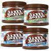 Jimjams No Added Sugar Healthy Diabectic Belgium Milk & Hazelnut Chocolate Spread 350g, for Pancakes, Porridge, Muffins and Party Food, Unique Recipe Mothers & Fathers Day Christmas (4 Jars, Mix) view 1