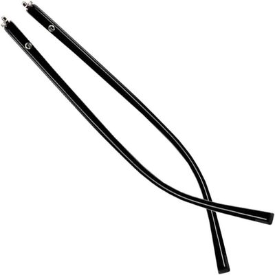 EQQHJL Spectacle arms replacement Temple Eyeglasses,Replacement Temple Arm Frame, Eyeglasses Arm Leg,Eyeglasses Replacement Accessories,1 Pair Matte Black Plastic Glasses Temple Arm Repair Eyeglasses