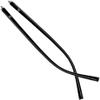 EQQHJL Spectacle arms replacement Temple Eyeglasses,Replacement Temple Arm Frame, Eyeglasses Arm Leg,Eyeglasses Replacement Accessories,1 Pair Matte Black Plastic Glasses Temple Arm Repair Eyeglasses view 1