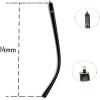 EQQHJL Spectacle arms replacement Temple Eyeglasses,Replacement Temple Arm Frame, Eyeglasses Arm Leg,Eyeglasses Replacement Accessories,1 Pair Matte Black Plastic Glasses Temple Arm Repair Eyeglasses view 4