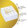 30 Pcs White & Gold Star Napkins with Polka Dots - 33x33cm Party Serviettes for Birthday Decoration, Boys & Girls view 3