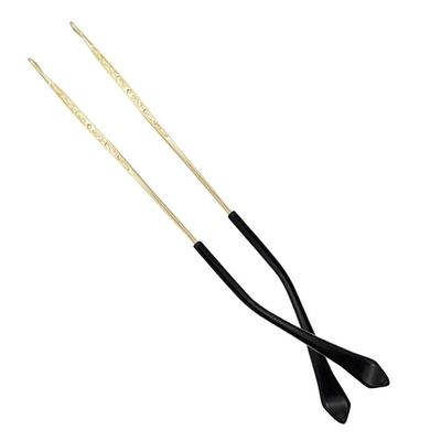 EQQHJL Spectacle arms replacement Vintage Glasses replacement temple legs* Eyewear Leg, Glasses Temple, 1 Pair Classic Reading Glasses Replacement Temple Metal Frame Temple, Gold