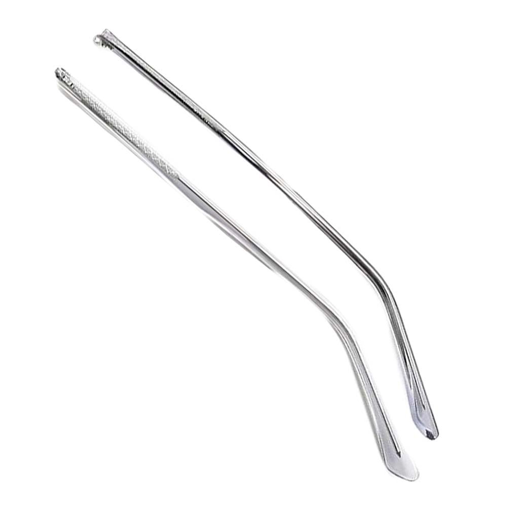 Spectacle arms replacement Vintage Glasses replacement temple legs*Eyewear Leg,Glasses Temple,Clear Grey Metal Eyeglass Temples Arms Single Tooth Plastic Glasses Replacement Temples Repair Parts,