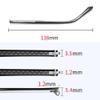 Spectacle arms replacement Vintage Glasses replacement temple legs*Eyewear Leg,Glasses Temple,Clear Grey Metal Eyeglass Temples Arms Single Tooth Plastic Glasses Replacement Temples Repair Parts, view 2