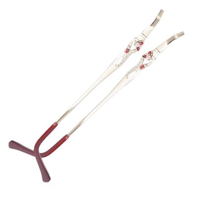 EQQHJL Spectacle arms replacement Vintage Glasses replacement temple legs*Eyewear Leg,Glasses Temple,1 Pair Women Rhinestone Eyewear Replacement Temples for Rimless Glasses, Gold