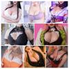 Cyomi Silicone Breast Forms,Fake Boobs, Silicone Breastplate, Fake Breasts,Round Collar Hollow Back, Crossdresser Cosplay Drag Queen, Silicone Filling (E cup, Yellow) view 2