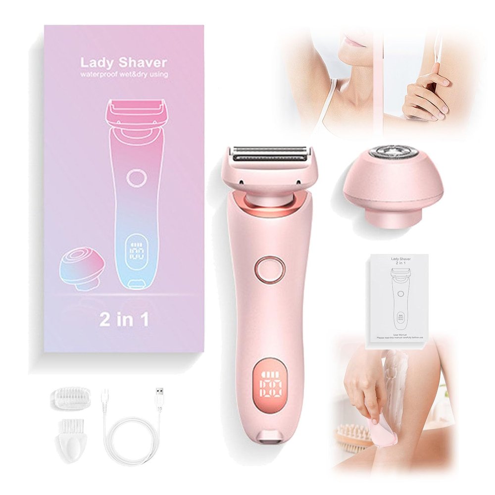 Modira Shaver,Modira Mermaid Shaver,2 in 1 Electric Shaver Razors for Women,Waterproof Shaver Women,Beautibloom Razor,Smooth Shave Pro for Women,Livora Electric Razor,Portable Electric Shaver (A)