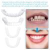 Brigtviee 2 Pair Instant Veneers Teeth False Teeth Veneers Top And Bottom Silicone Fake Teeth Clip in Veneers Teeth Temporary Dentures Covering Bad Teeth for Men Women view 4