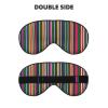 BREAUX Colorful stripes print Sleeping Eye Mask, Double Sided Blackout Eye Mask, Travelling Sleeping Mask view 2