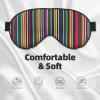 BREAUX Colorful stripes print Sleeping Eye Mask, Double Sided Blackout Eye Mask, Travelling Sleeping Mask view 3