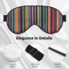 BREAUX Colorful stripes print Sleeping Eye Mask, Double Sided Blackout Eye Mask, Travelling Sleeping Mask view 4