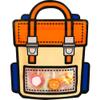 10pcs School Bags Cookie Bags Colorful Wrapping Sweets Bag Sealing Bags Packaging Gift Bags for Bakery Biscuit Chocolate view 1