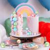 108 Pcs Balls Cake Topper DIY Cupcake Insert Foam Balloons for Cake Baking Wedding Anniversary Birthday Decoration(Gold,Yellow,Green,White,Blue,Purple,Multi Sizes) view 4