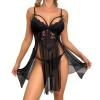 TYUIOP Baby Doll Lingerie Sexy Sexy Lingerie for Women Naughty Crotchless Lingerie Black Suspender Belt Women Bodysuits for Women UK Sexy Bodysuit teddys Towel Robe Women Sexy Lingerie view 1