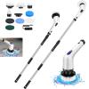10-in-1 Electric Spin Scrubber, Cordless Bathroom Tub Scrubber with Long Handle & 10 Replaceable Cleaning Heads, Power Shower Scrubber for Bathroom, Tub, Tile, Floor, Glass, Window view 1