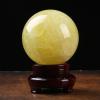 LoKori Gem Crystal Ball Natural Yellow Calcite Healing Quartz Crystal Sphere with Stand Meditation Gemstone Ball Perfect for Feng Shui and Home Decor Gifts,12cm view 2
