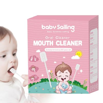 Nuyhgtr 30 Oral Care Products, Baby Oral Hygiene Tools, Baby Tongue and Gum Cleaner, Baby Oral Cleaner, Versatile and Safe Tongue Cleaning Gauze for Babies