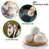 6Pcs Laundry Balls, Hot Wool Dryer Balls Reusable Laundry Ball Home Washing Machine 6cm Dehumidify and Remove Smell view 4