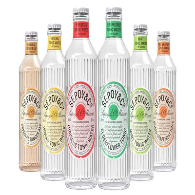 Sepoy & Co. Mixed Case (Pack of 12 X 200ml) | Low Calorie | Assorted Lemonades | 100% Natural Ingredients | Premium Cocktail Mixers | Flavoured & Aerated Drink
