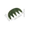 Healeved Jade Massage Comb Wide Tooth Scalp Massager Tool Natural Stone Comb for Relaxation and Family Care view 2